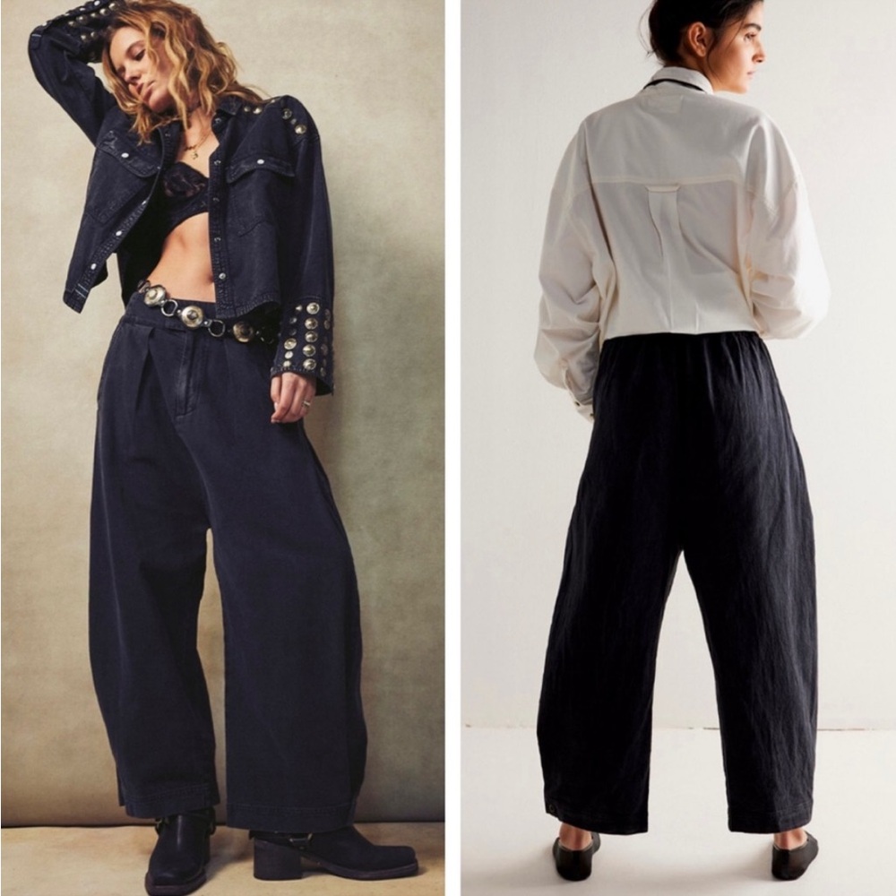 FREE PEOPLE Cool Harbor Wide Leg Pants XS